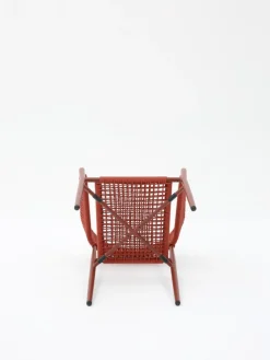 Vendita online di POLTRONCINA IN ALLUMINIO E CORDA TERRACOTTA