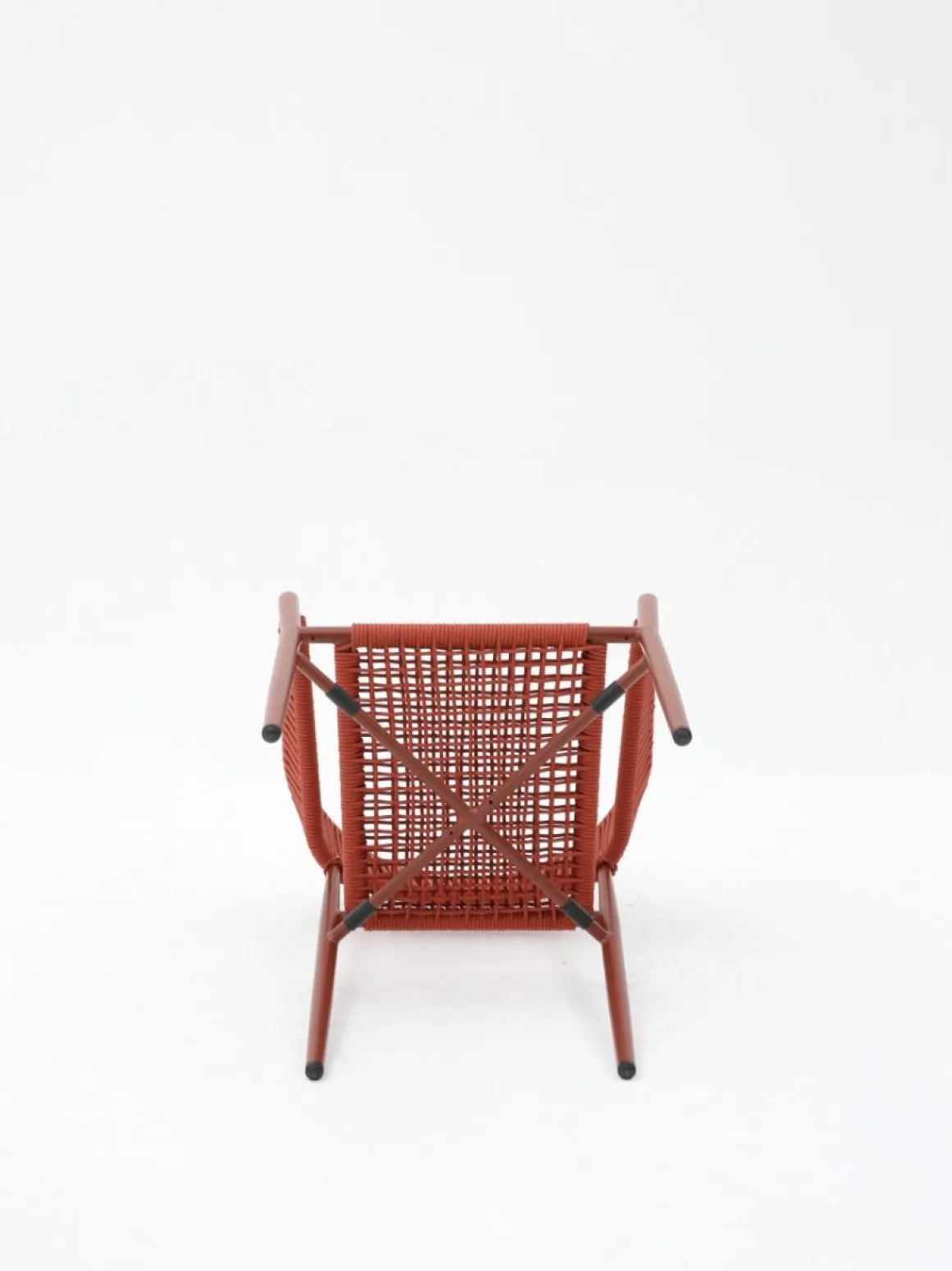 Vendita online di POLTRONCINA IN ALLUMINIO E CORDA TERRACOTTA
