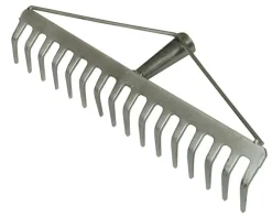 Vendita online di RASTRELLO ZINCATO A 14 DENTI CON MANICO NATURALE DA 150CM