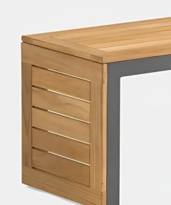 Vendita online di SALOTTO COMPONIBILE SIRMIONE ALLUMINIO E LEGNO DI ACACIA