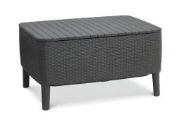 Vendita online di SALOTTO DA GIARDINO SALEMO RESINA EFFETTO RATTAN GRAFITE