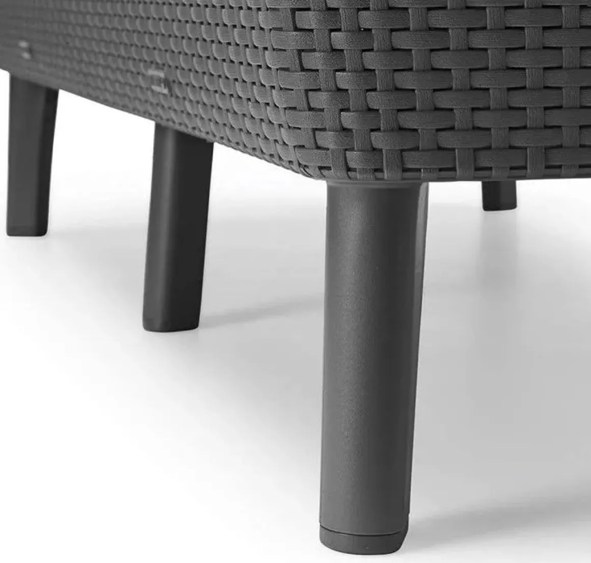 Vendita online di SALOTTO DA GIARDINO SALEMO RESINA EFFETTO RATTAN GRAFITE