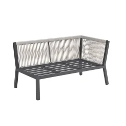 Vendita online di SALOTTO DA GIARDINO IN ALLUMINIO ANTRACITE