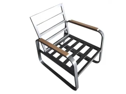 Vendita online di SALOTTO DA GIARDINO POLYWOOD E ALLUMINIO ANTRACITE