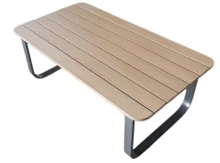 Vendita online di SALOTTO DA GIARDINO POLYWOOD E ALLUMINIO ANTRACITE