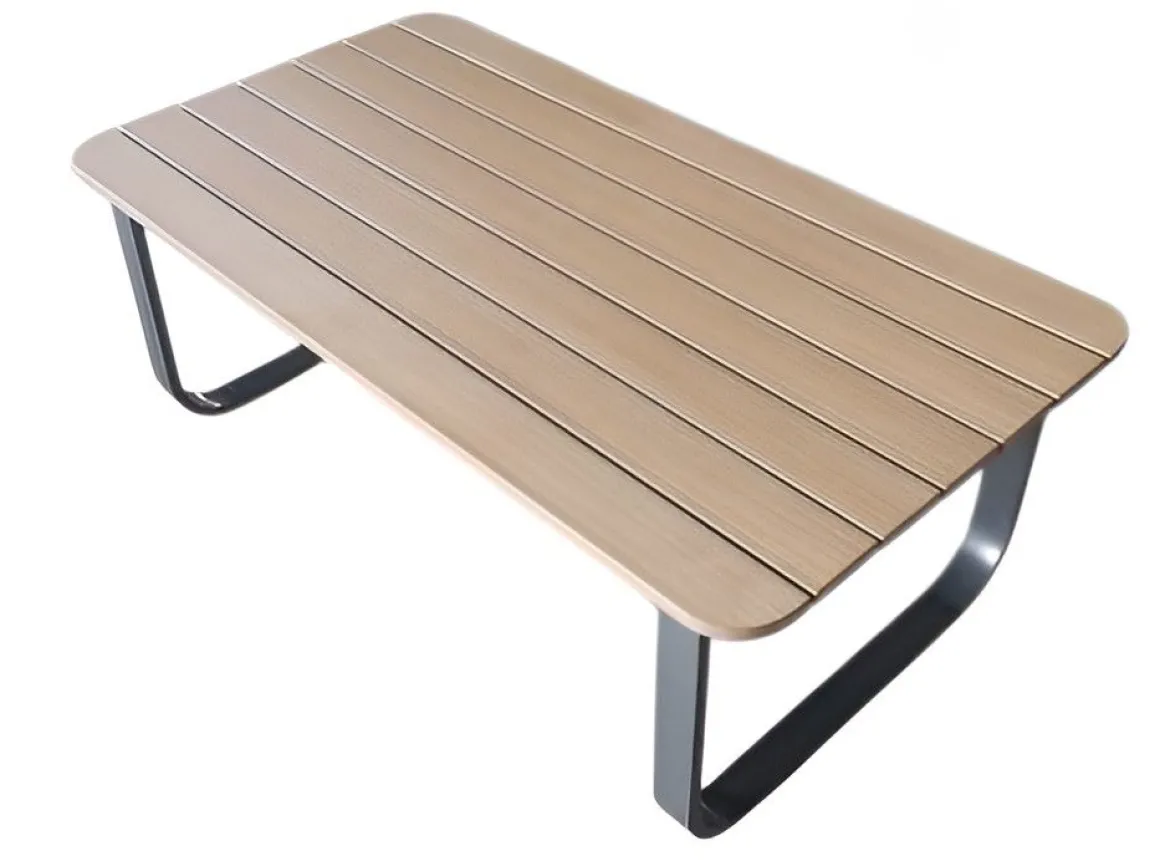 Vendita online di SALOTTO DA GIARDINO POLYWOOD E ALLUMINIO ANTRACITE