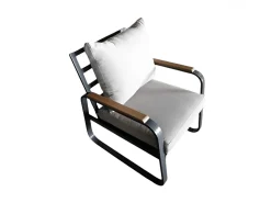 Vendita online di SALOTTO DA GIARDINO POLYWOOD E ALLUMINIO ANTRACITE