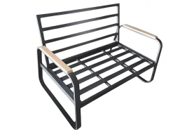 Vendita online di SALOTTO DA GIARDINO POLYWOOD E ALLUMINIO ANTRACITE