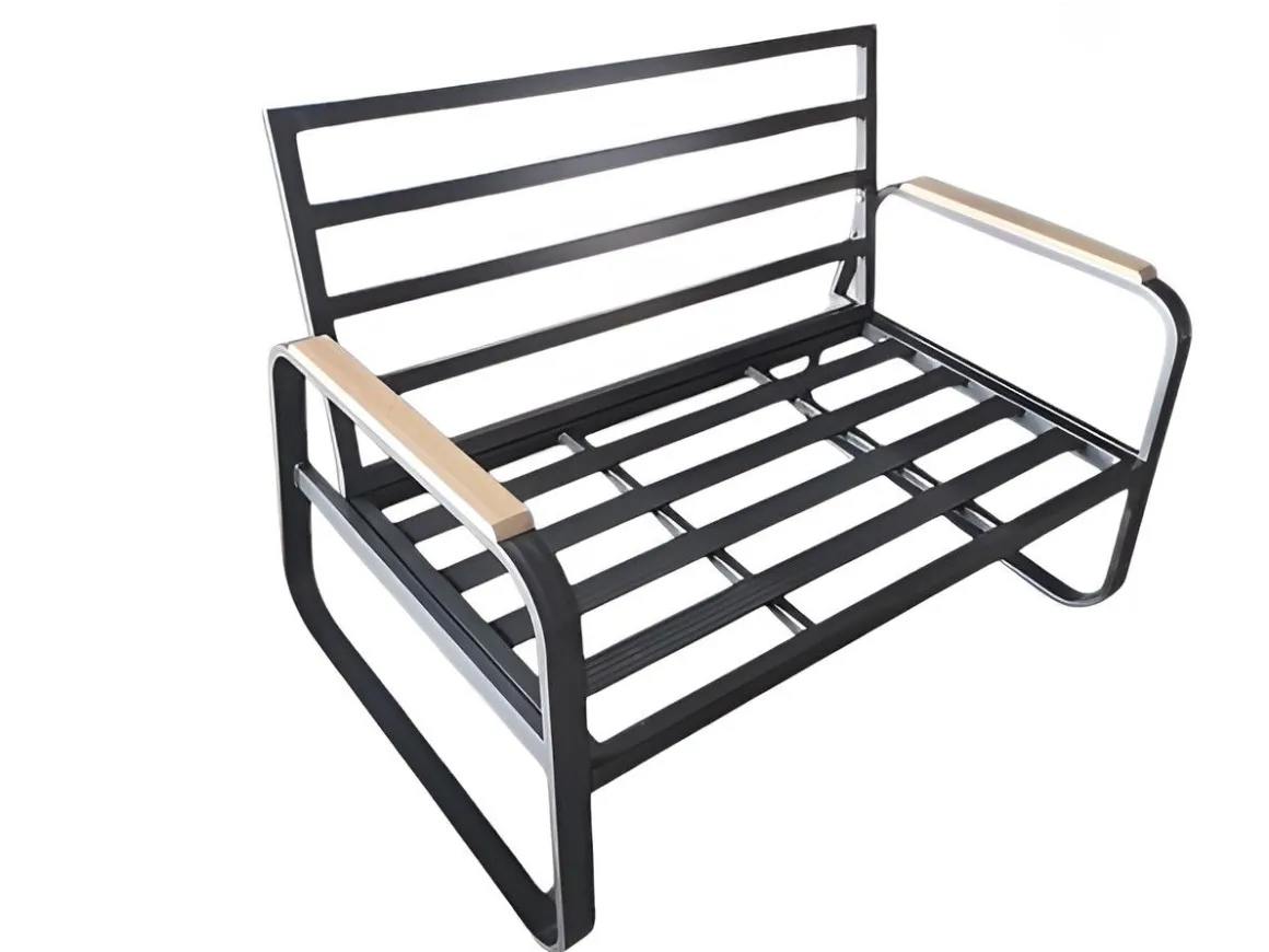 Vendita online di SALOTTO DA GIARDINO POLYWOOD E ALLUMINIO ANTRACITE