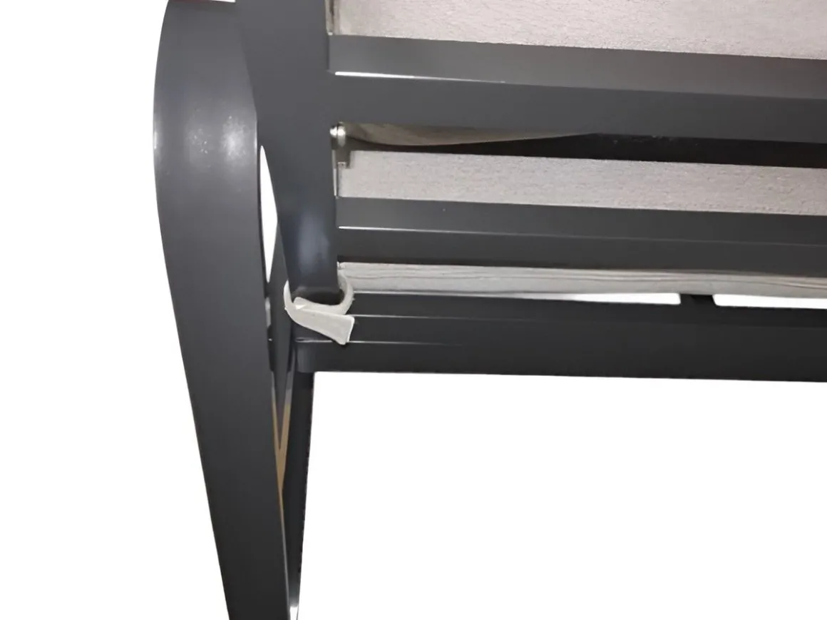 Vendita online di SALOTTO DA GIARDINO POLYWOOD E ALLUMINIO ANTRACITE