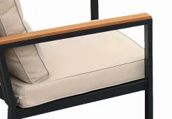 Vendita online di SALOTTO DA GIARDINO IN METALLO ANTRACITE