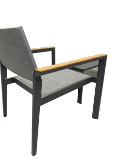 Vendita online di SALOTTO DA GIARDINO ALLUMINIO E TEXTILENE GRIGIO
