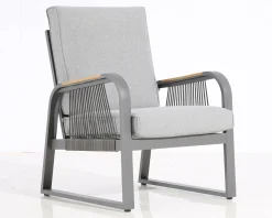 Vendita online di SALOTTO DA GIARDINO ALLUMINIO ANTRACITE E POLYWOOD