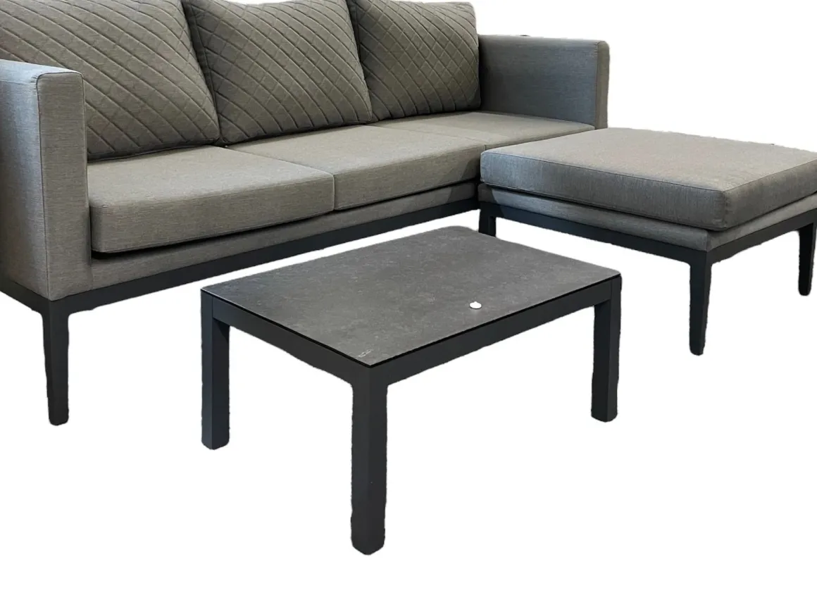Vendita online di SALOTTO DA GIARDINO DALMAN METALLO E TESSUTO