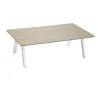 Vendita online di SALOTTO DA GIARDINO BARCELLONA ALLUMINIO BIANCO E TORTORA