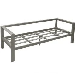 Vendita online di SALOTTO DA GIARDINO EVASION ALLUMINIO MARRONE E POLIESTERE GRIGIO