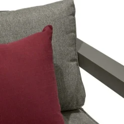 Vendita online di SALOTTO DA GIARDINO EVASION ALLUMINIO MARRONE E POLIESTERE GRIGIO