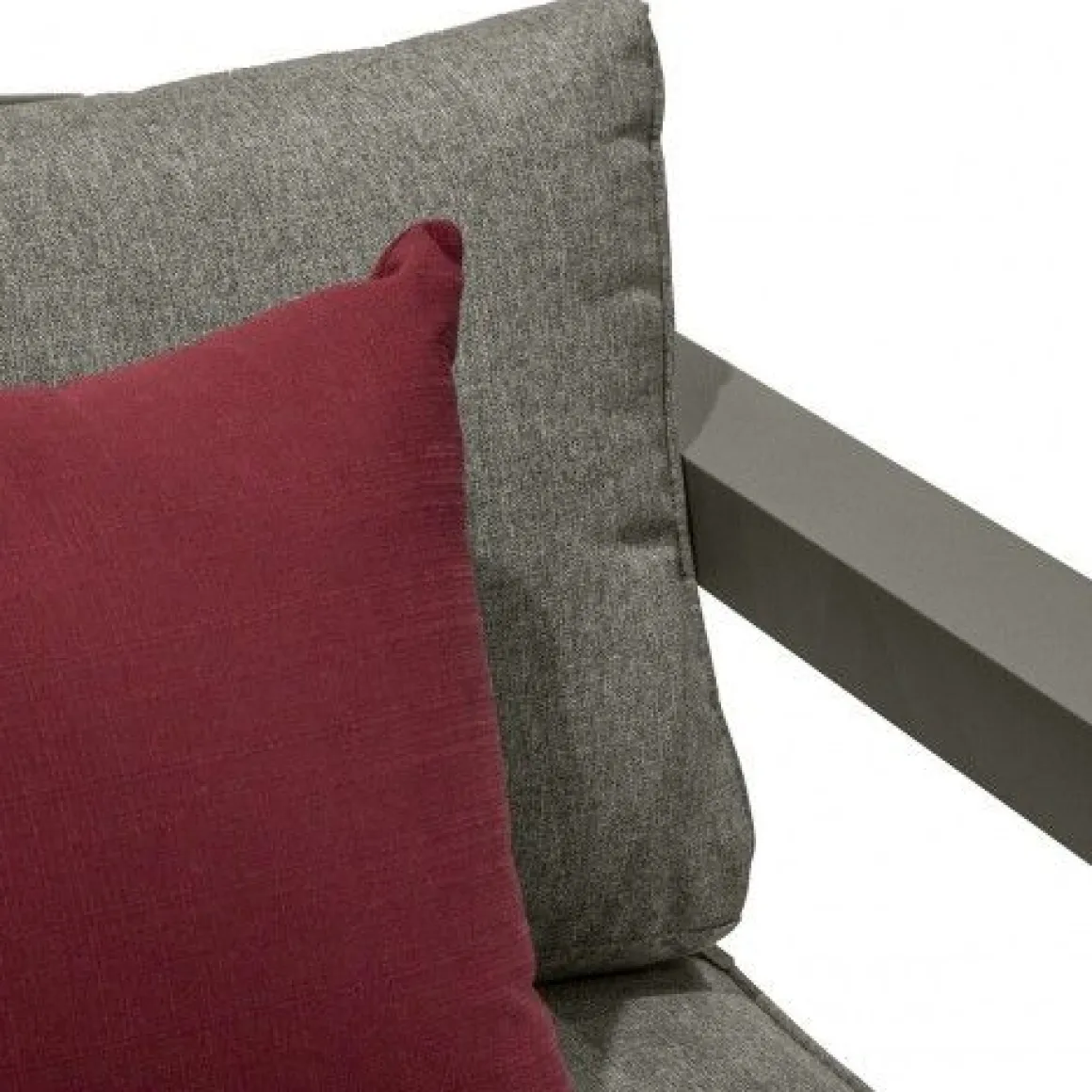 Vendita online di SALOTTO DA GIARDINO EVASION ALLUMINIO MARRONE E POLIESTERE GRIGIO