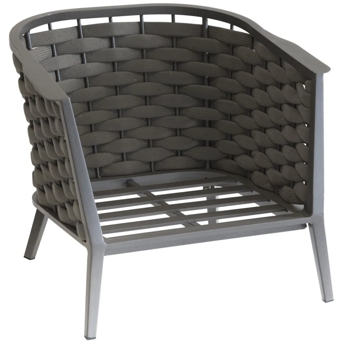 Vendita online di SALOTTO DA GIARDINO EMBRUNS ALLUMINIO MARRONE