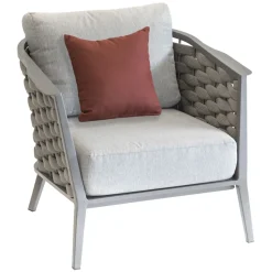 Vendita online di SALOTTO DA GIARDINO EMBRUNS ALLUMINIO MARRONE