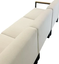 Vendita online di SALOTTO DA GIARDINO IN METALLO ANTRACITE E TEAK