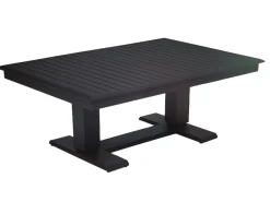 Vendita online di SALOTTO DA GIARDINO IN METALLO ANTRACITE E TEAK