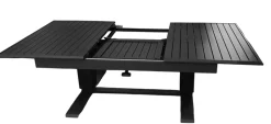 Vendita online di SALOTTO DA GIARDINO IN METALLO ANTRACITE E TEAK