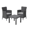 Vendita online di SALOTTO DA GIARDINO SALVADOR RESINA EFFETTO RATTAN ANTRACITE