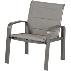 Vendita online di SALOTTO GIARDINO ELYN ALLUMINIO TONKA E TEXTILENE TORTORA