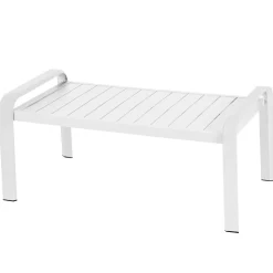 Vendita online di SALOTTO GIARDINO ELYN ALLUMINIO BIANCO E TEXTILENE BEIGE