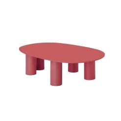 Vendita online di SCAB - TAVOLINO MOD. HYPPO CM 104X73 ALLUMINIO ROSSO CARMINIO