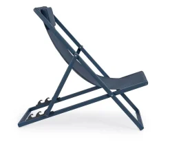 Vendita online di SDRAIO PIEGHEVOLE TAYLOR IN ALLUMINIO IN TEXTILENE BLU