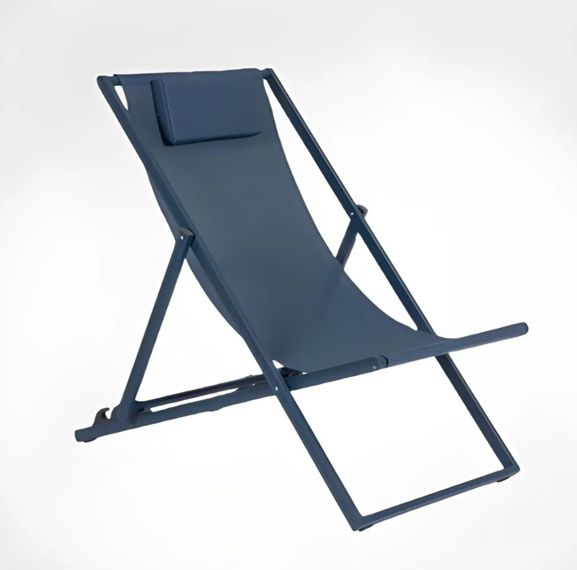 Vendita online di SDRAIO PIEGHEVOLE TAYLOR IN ALLUMINIO IN TEXTILENE BLU