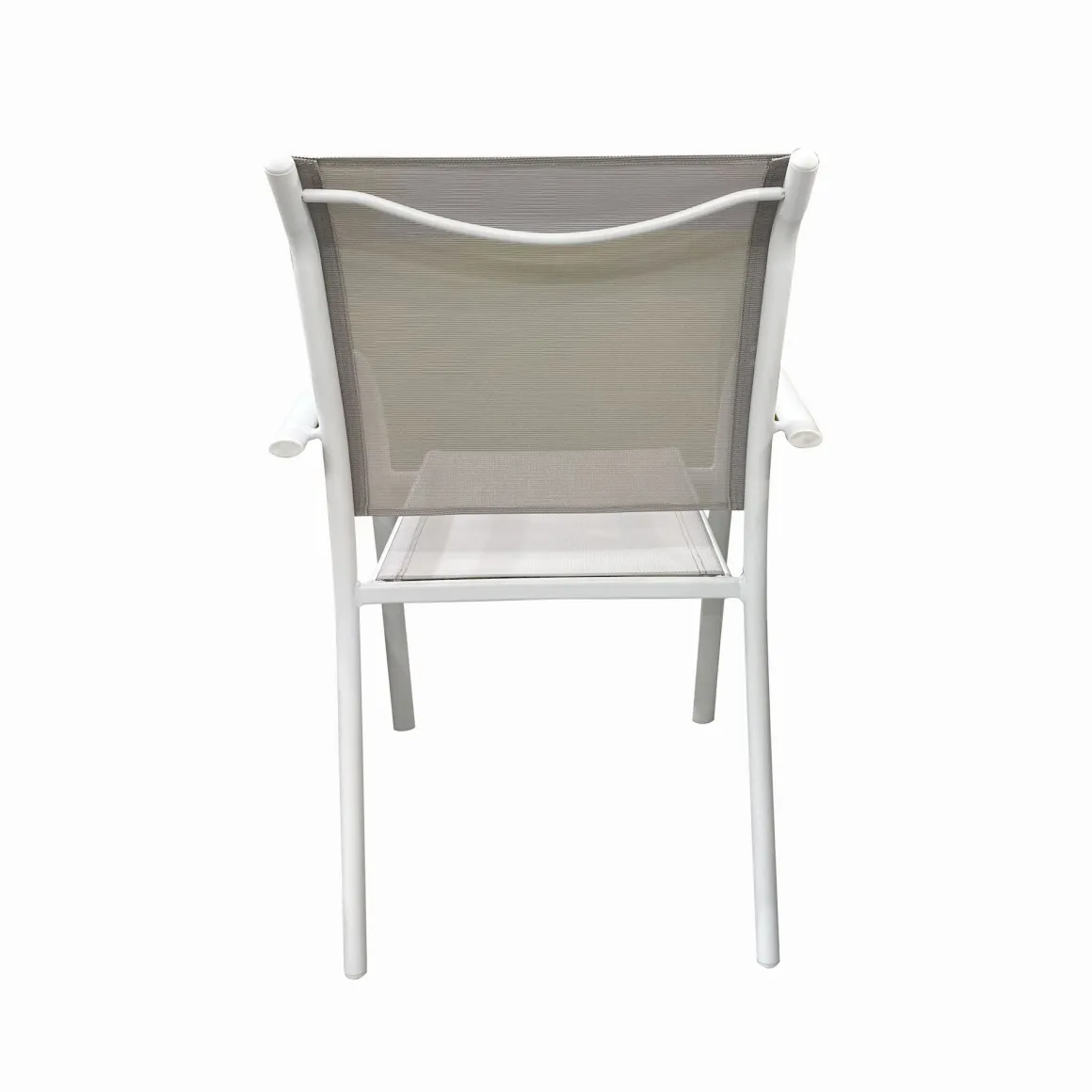Vendita online di SEDIA IN ALLUMINIO BIANCO E TEXTILENE BEIGE