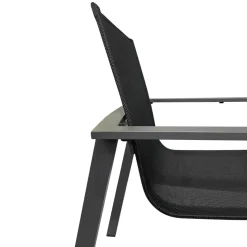Vendita online di SEDIA IN ALLUMINIO ANTRACITE E TEXTILENE NERO