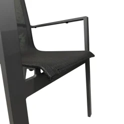 Vendita online di SEDIA IN ALLUMINIO ANTRACITE E TEXTILENE NERO