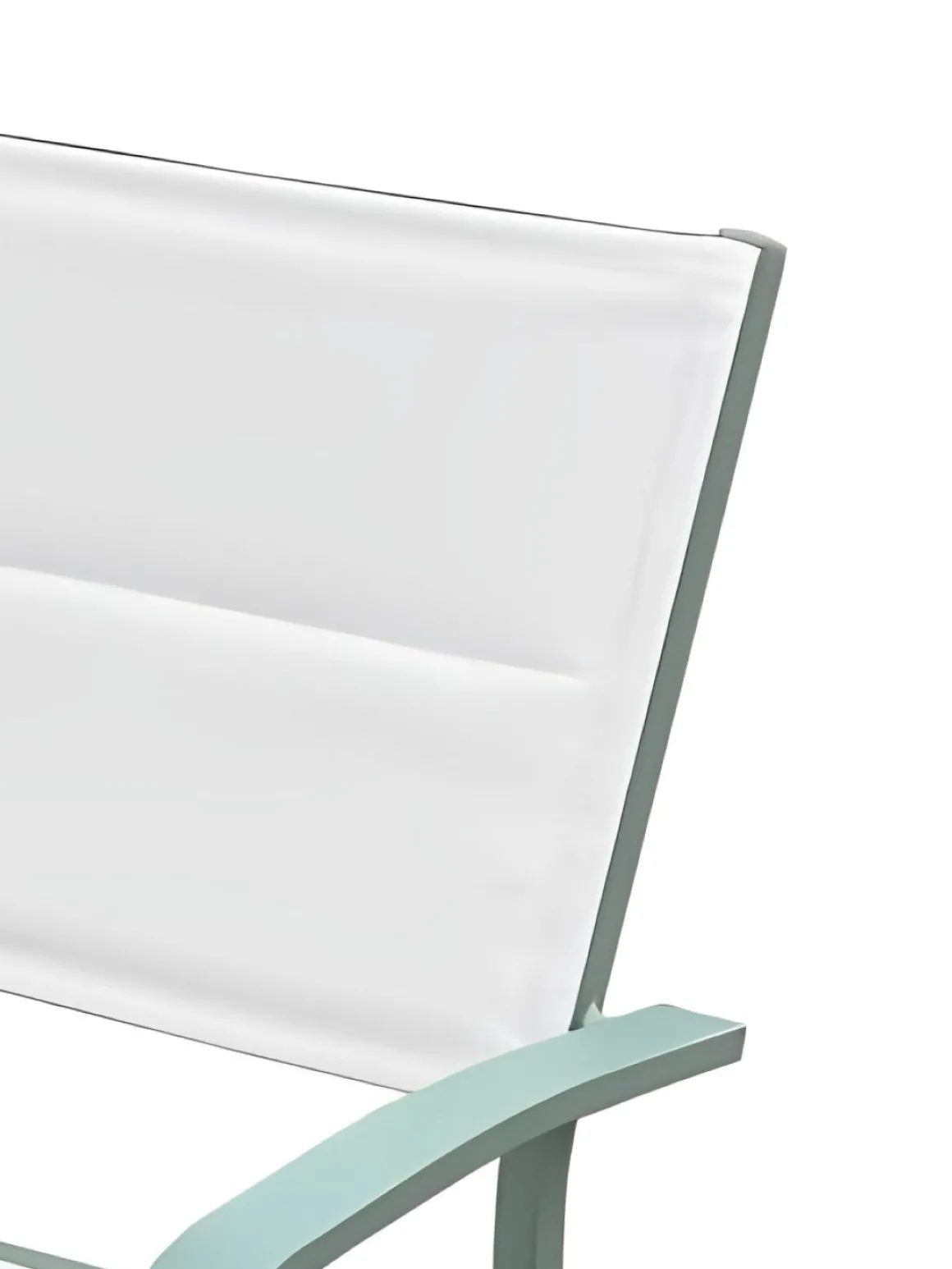 Vendita online di SEDIA IN ALLUMINIO VERDE MENTA E TEXTILENE BIANCO