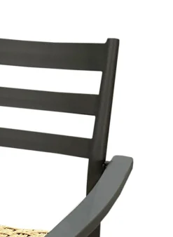 Vendita online di SEDIA IN METALLO ANTRACITE E POLYRATTAN
