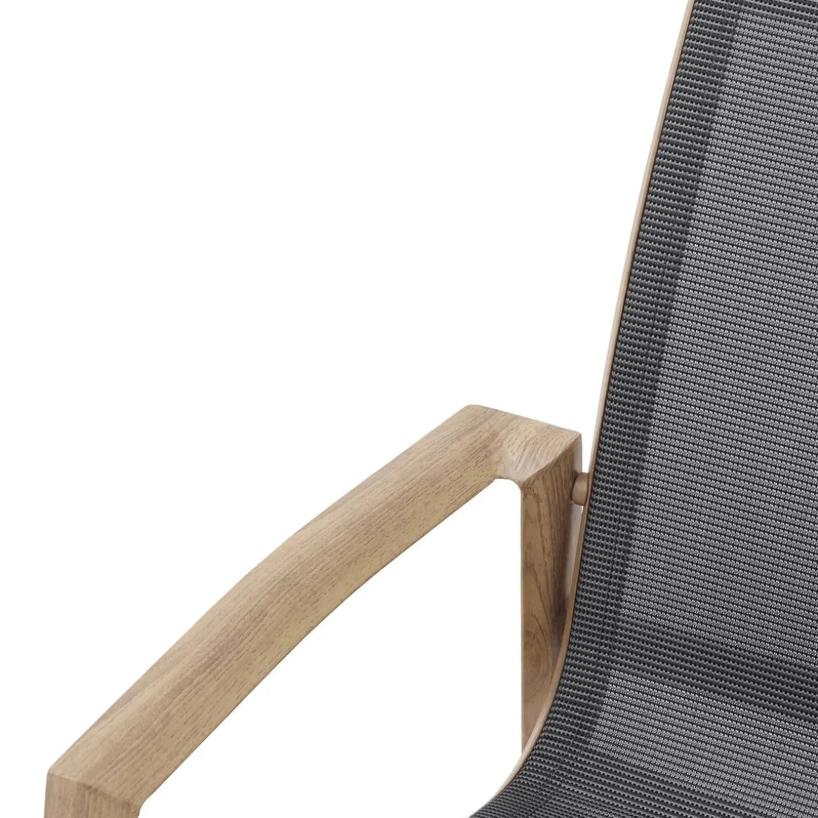 Vendita online di SEDIA MOD. AXANT ALLUMINIO EFFETTO LEGNO E TEXTILENE ANTRACITE