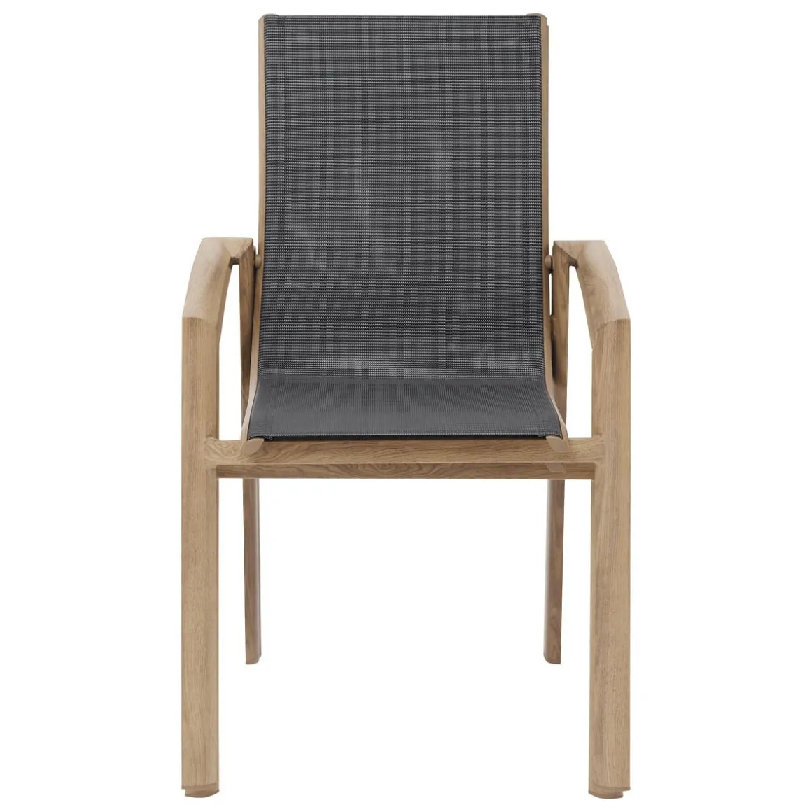 Vendita online di SEDIA MOD. AXANT ALLUMINIO EFFETTO LEGNO E TEXTILENE ANTRACITE