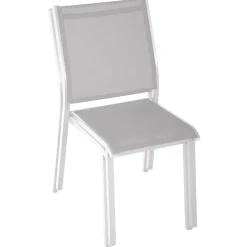 Vendita online di SEDIA MOD. ESSENTIA BIANCA E TEXTILENE GRIGIO CHIARO