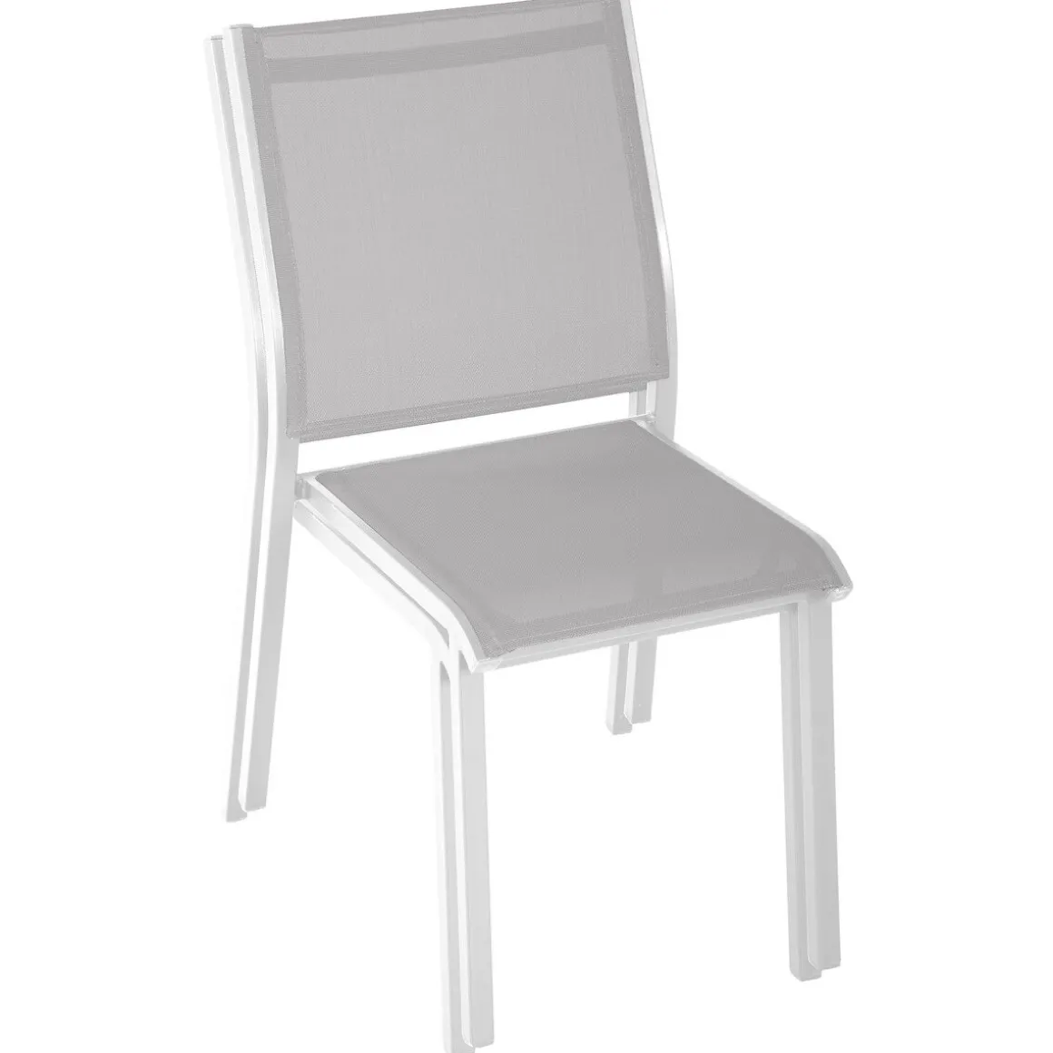 Vendita online di SEDIA MOD. ESSENTIA BIANCA E TEXTILENE GRIGIO CHIARO