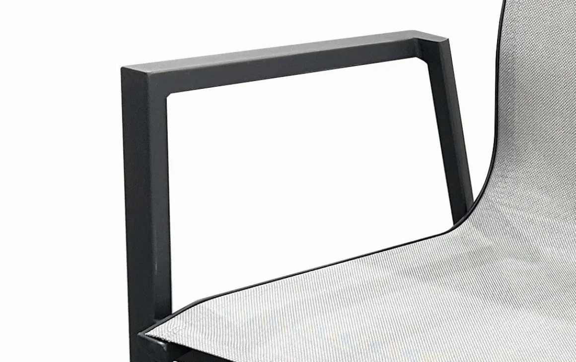 Vendita online di SEDIA MOD. OYSTER ANTRACITE E TEXTILENE GRIGIO CHIARO