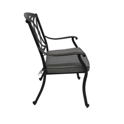 Vendita online di SEDIA MOD. SENNIT IN ALLUMINIO PRESSOFUSO NERO RAMATO
