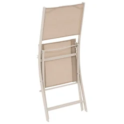 Vendita online di SEDIA PIEGHEVOLE MODULA ARGILLA E TEXTILENE BEIGE
