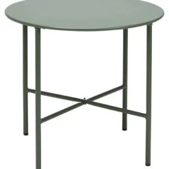 Vendita online di SET GIARDINO TAVOLO + 2 SEDIE IN METALLO E CORDA VERDE OLIVA