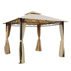 Vendita online di SET 4 TENDE LATERALI PER GAZEBO YF3236G 4MT BEIGE