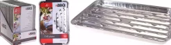 Vendita online di SET 4 VASSOI GRILL IN ALLUMINIO 34X23CM