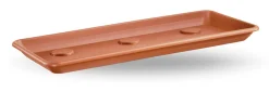 Vendita online di SOTTOFIORIERA RETTANGOLARE ANTHEA 100X45CM TERRACOTTA