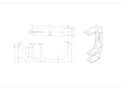 Vendita online di SUPPORTO A SOFFITTO PER TENDE IN ALLUMINIO BIANCO